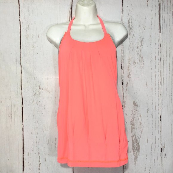 LULULEMON NO LIMITS TANK CARROT SIZE 4 - Picture 3 of 10